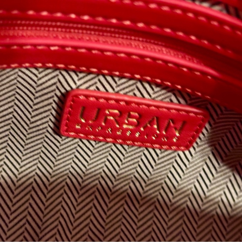 NWT Urban Expressions Cherry Charm Red Pink Shoulder Bag Coquette Vegan Leather - Picture 8 of 11